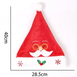 MTK Tomteluva Julhatt Jultomte Julfest Klä upp - Tomte med glasögon> Huvudbonader