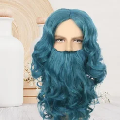 Tomteskägg och Perukset för Vuxna, Tomte Skägg och Peruk Tomtedräkt Tillbehör Set för Jul Barn Födelsedag><noscript><img width=