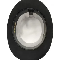 Topphatt i ull för män, foder i satin, svart, hög hatt för män, juldräkt><noscript><img width=