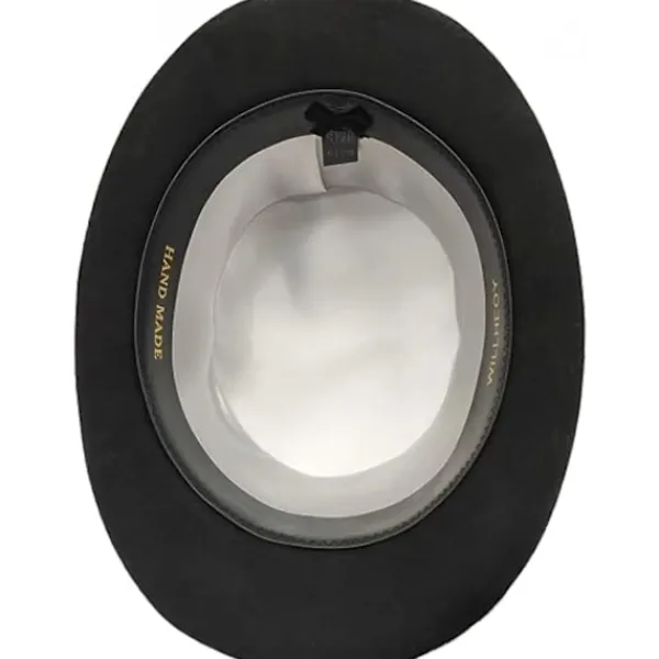 Topphatt i ull för män, foder i satin, svart, hög hatt för män, juldräkt> Huvudbonader