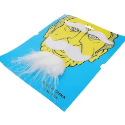 Tredelad Halloween-kostym med självhäftande falska ögonbryn, skägg, mustasch och getskägg - rekvisita för ansiktshår, cosplay, maskerad><noscript><img width=