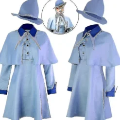 Trollkarl Skola Häxa Fleur Isabelle Delacour Beauxbaton Magic Cosplay Kostymer Hatt Dam Skoluniform Kläder Cap Halloween-i S> Dräkter