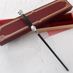 Trollstav 38 cm Lång Trästruktur Tålig PVC-harts Lättviktig Cosplay Party Rollspel Spel Typ 4><noscript><img width=