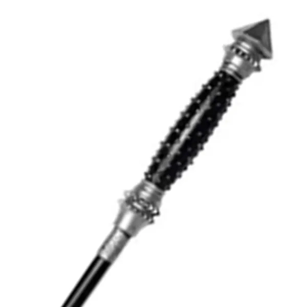 Trollstav 38 cm Lång Trästruktur Tålig PVC-harts Lättviktig Cosplay Party Rollspel Spel Typ 4> Tillbehör