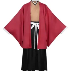 Tsugikuni Yoriichi kostym anime cosplay män kimono uniform med örhängen tatuering XS> Dräkter