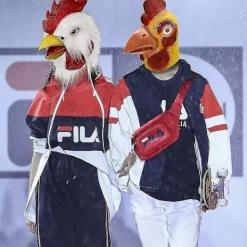 Tuppdräkt Kyckling Cosplay Djur Halloween Kostymfest Latex Kostym (vit Tupp)><noscript><img width=