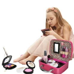 Tvättbart Sminkset för Barn med Kosmetikaväska> Smink