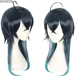 Twisted Wonderland Cosplay Malleus Draconia Cosplay Wig Diasomnia Gradient Long Hair Heat Resistant Synthetic Hair><noscript><img width=