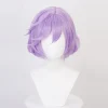 Twisted-wonderland Epel Felmier Lila Ombre Blå Kort Cosplay Peruker Värmebeständig Syntetiskt Hår Karneval Fest + Perukmössa（Lila Blå）> Peruker