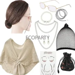 Underhållningsmaskeraddräkter Peruker><noscript><img width=