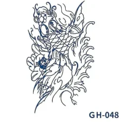 Unisex Arm Body Temporary Tattoo Magic Sticker Waterproof Long Lasting Body Art Stickers> Smink