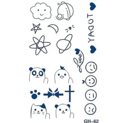 Unisex Arm Body Temporary Tattoo Magic Sticker Waterproof Long Lasting Body Art Stickers> Smink