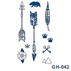 Unisex Arm Body Temporary Tattoo Magic Sticker Waterproof Long Lasting Body Art Stickers><noscript><img width=