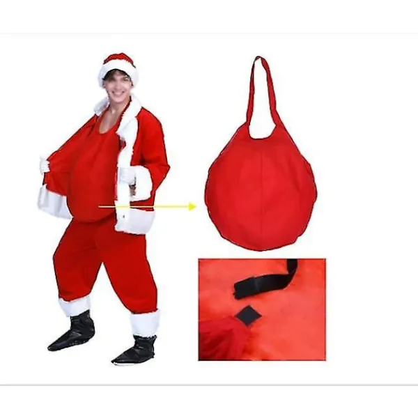 Unisex Magtröja för Jultomten, Falsk Mage, Jultomte-Rekvisita för Cosplay-Kostymtillbehör> Tillbehör