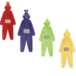 Unisex Teletubbies Kostymer Disi Onesies Lala Cosplay Pyjamas Vuxna Pyjamas Djur Sovkläder Jumpsuit XL><noscript><img width=