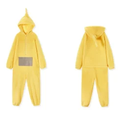 Unisex Teletubbies Kostymer Disi Onesies Lala Cosplay Pyjamas Vuxna Pyjamas Djur Sovkläder Jumpsuit XL><noscript><img width=