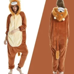 Unisex vuxen Kigurumi djurdräkt Bodysuit Pyjamas Fancy 1onesie1 L> Dräkter