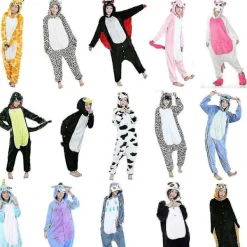 Unisex vuxen Kigurumi djurdräkt Bodysuit Pyjamas Fancy 1onesie1 L Cow> Dräkter