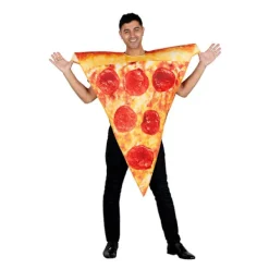 Unisex Vuxen Pizza Slice Mat Fancy Dress Kostym 2024THO> Dräkter