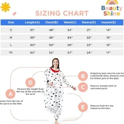 Unisex Vuxen Tecknad Kostym Halloween Jul Pyjamas Jumpsuit Onesies Plysch Cosplay Pyjamas Dalmatiner S_tfrf><noscript><img width=