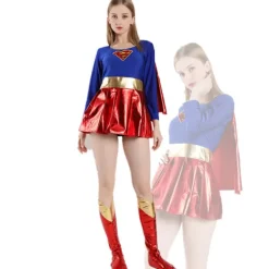 upergirl-klänning för tv-program för kvinnor S><noscript><img width=