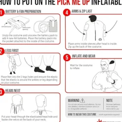 Uppblåsbar Alien Abduction-dräkt för vuxna - Rolig Halloween-outfit [JUN]> Dräkter