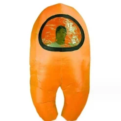 Uppblåsbar Among Us-dräkt - Blå Toikido Cosplay för Halloween [JUN] Kids For 135-150cm><noscript><img width=
