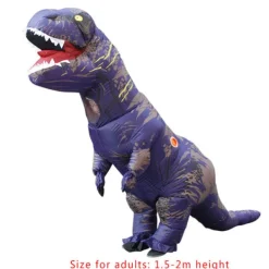 Uppblåsbar dinosauriedräkt Cosplay Maskerad Halloween Barn grön vuxen lila vuxen lila vuxen purple> Dräkter