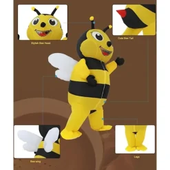 Uppblåsbar dräkt för vuxna, uppblåsbara dräkter för män och kvinnor, bidräkt, helkropps bidräkter, jul, Halloween, uppblåsbara dräkter> Dräkter