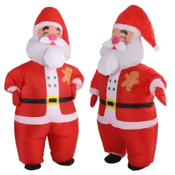 TryggHandla Uppblåsbar Juldräkt Rolig Uppblåsbar Julparty Dockdräkt för 150‑190cm Vuxen Cosplay Stort Huvud Santa-lingling}><noscript><img width=