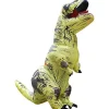 Uppblåsbar Kostym, Dinosaurie Kostym, Halloween Kostym, Vuxen Kostym (gul)> Dräkter