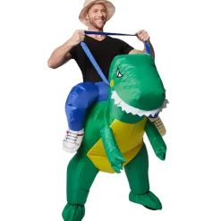 tectake Uppblåsbar maskeraddräkt Dinosaurie-tämjare Beskriving> Dräkter
