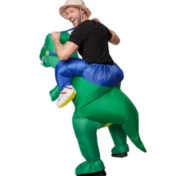 tectake Uppblåsbar maskeraddräkt Dinosaurie-tämjare Beskriving> Dräkter