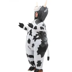Uppblåsbar Mjölkko-dräkt för vuxna - Halloween & Jul mjölkko Adult size> Dräkter