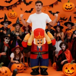 Uppblåsbar Nötknäpparsoldatdräkt Vuxen Uppblåsbar Åktur På Halloween-dräkter Uppblåsbara Juldräkter För Vuxna Parent> Dräkter