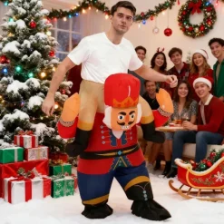 Uppblåsbar Nötknäpparsoldatdräkt Vuxen Uppblåsbar Åktur På Halloween-dräkter Uppblåsbara Juldräkter För Vuxna Parent><noscript><img width=