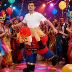 Uppblåsbar Nötknäpparsoldatdräkt Vuxen Uppblåsbar Åktur På Halloween-dräkter Uppblåsbara Juldräkter För Vuxna Parent><noscript><img width=