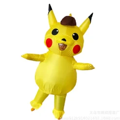 Uppblåsbar Pikachu-dräkt för vuxna och barn - Dockkläder, leksaker, roliga tecknade cosplaykläder, dockrekvisita Children 110-140cm | Fyndiq><noscript><img width=