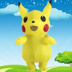 Uppblåsbar Pikachu-kläder för vuxna och barn - Dockkläder, leksaker, roliga tecknade cosplay-kläder, dockrekvisita Pikachu special materia Bxz Children 110-140cm | Fyndiq> Dräkter