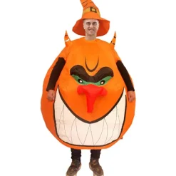 Uppblåsbar Pumpadräkt Rolig Luftblåsande Dräkt Jumpsuit Maskerad Cosplay Halloween Juldräkt Vuxenstorlek> Dräkter