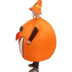 Uppblåsbar Pumpadräkt Rolig Luftblåsande Dräkt Jumpsuit Maskerad Cosplay Halloween Juldräkt Vuxenstorlek><noscript><img width=