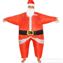 Uppblåsbar Tomtekostym, Uppblåsbar Julgranskostym, Uppblåsbar Julsnögubbekostym, Scenföreställningskostym Vuxen Jultomte One size One size | Fyndiq> Dräkter