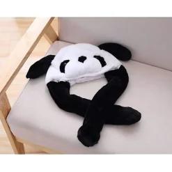 Uppstoppade djur öron hatt leksak födelsedagspresent med rörliga öron som trycker><noscript><img width=