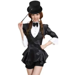 LEIGELE Utklädnings Magiker Hög Hatt för Vuxen Temafest Hatt med Rullkant Kostym Gentleman Hög Hatt Hippiehatt Scenhatt (LGL)><noscript><img width=