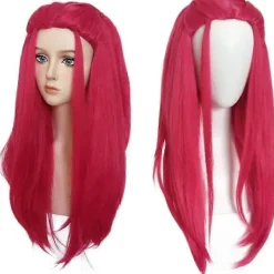 Utsökt för RUMI-peruk, långa lila flätperuker för barnflickor, lila flätkostym Cosplay-peruker, Halloween-kostymperuk, Cosplay Wi-g med flätad Dai 1 st deep red for kids | Fyndiq> Peruker