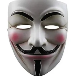 EURL V för Vendetta Guy Fawkes Mask Kvalitets Anonymous Mask Halloween Kostym Hackers Mask Cosplay Party Mask One Size> Masker