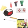 Vampire dracula face makeup kit för halloween makeup med blod> Smink