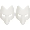 Vargmask Djurmasker 2st Rävmask, Halloween Vit Rävmask A A> Masker
