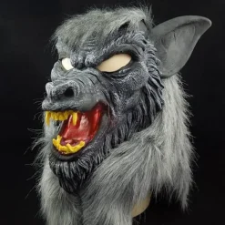 LAIQIANKUA varulv halloween mask stor dålig varg vuxen full huvud varg mask> Masker