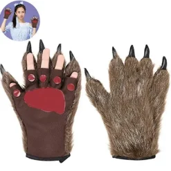 Varulvshandskar Tass Fingerlösa Vinterplyschhandskar 1 par [DB]> Tillbehör